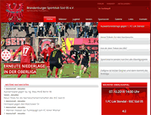 Tablet Screenshot of bsc-sued-05-fussball.de